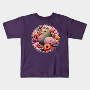 Floral Pigeon Kids T-Shirt